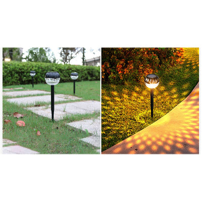 Modern Round Waterproof Solar LED Garden Lawn Light Outdoor Light