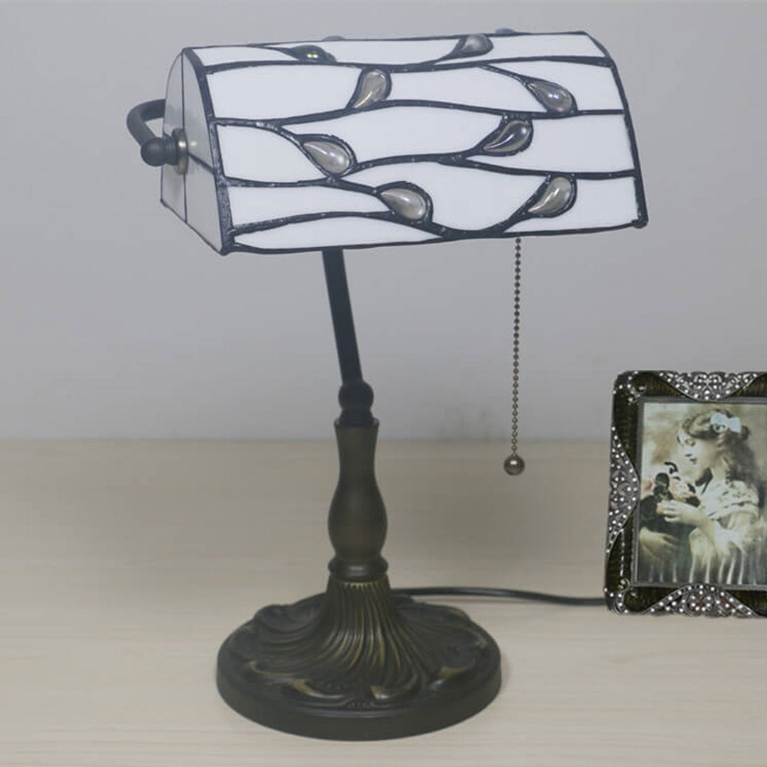 Vintage Tiffany Lucite Perlen Design 1-Licht Tischlampe 