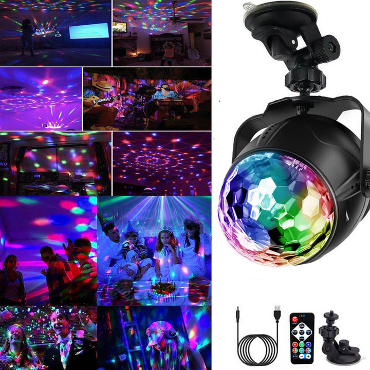 Lumière de fête USB Magic Ball LED Disco Couleurs clignotantes pour scène 