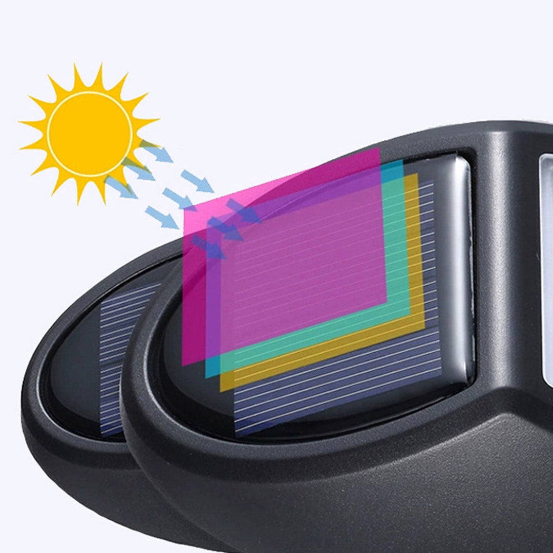 Lampe murale à applique pour clôture de jardin à LED ovale moderne pour extérieur solaire 