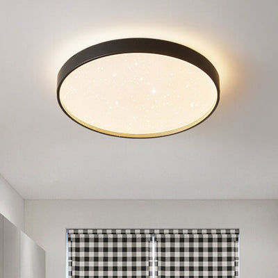 Minimalistische, kreative, leere, kreisförmige LED-Deckenleuchte aus Eisen 