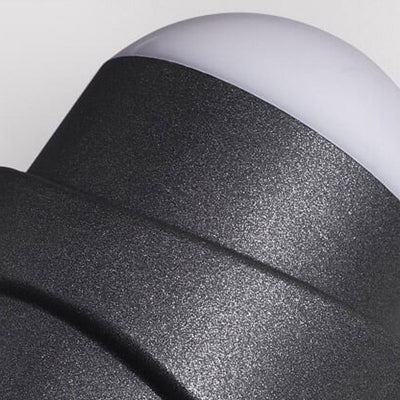 مصباح حديث إبداعي على شكل أسطوانة LED خارجي مقاوم للماء لجدار الفناء 
