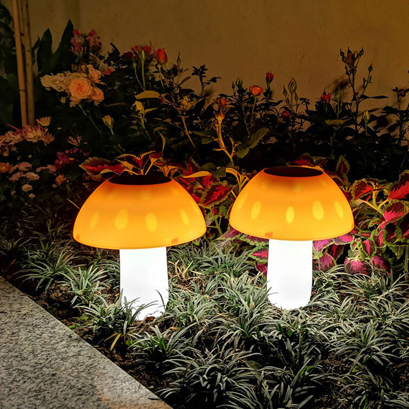 Solar Mushroom Shape LED Outdoor Garden Landscape Decorative Night Path Light