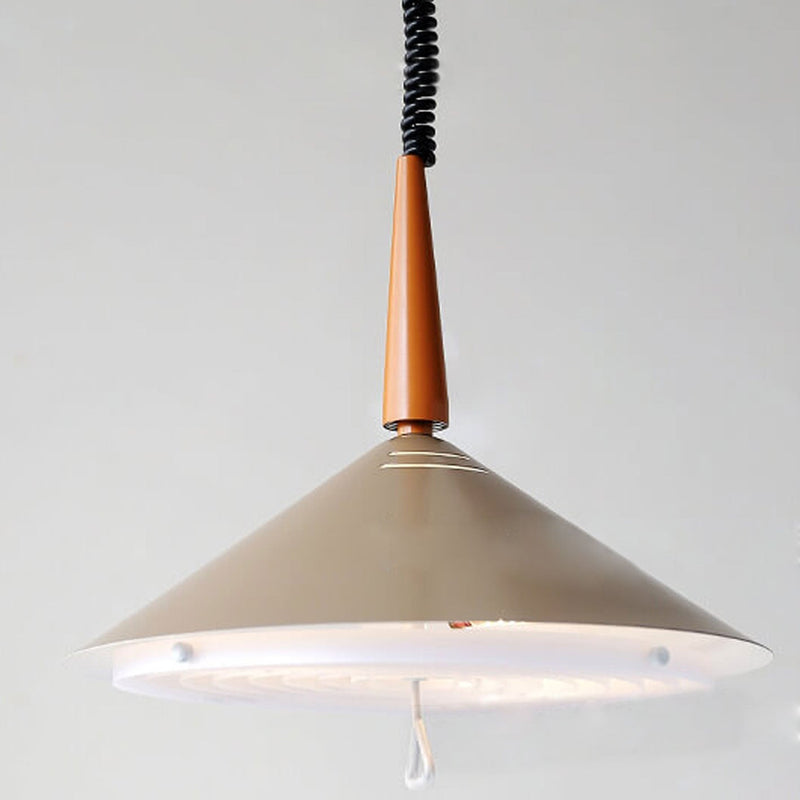 Industrial Iron Vintage Triangular Cone Design 2-Light Pendant Light