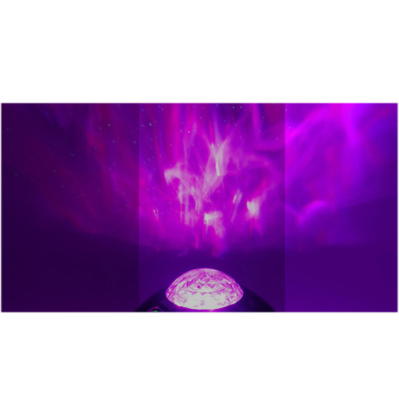 Lampe de projection étoilée Aurora LED USB à trois vitesses rotative avec gradation 