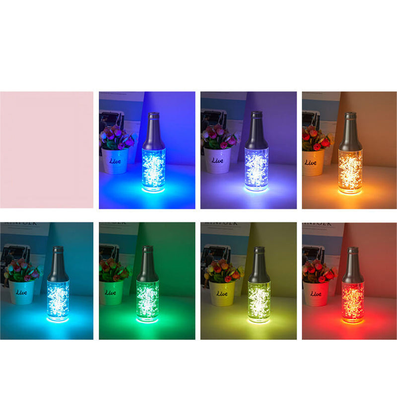 Lampe de table LED décorative tactile rechargeable Creative Luminous Wine Bottle 