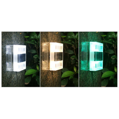 Applique murale solaire carrée haut et bas à LED, luminaire décoratif d'extérieur, idéal pour un jardin ou un jardin 