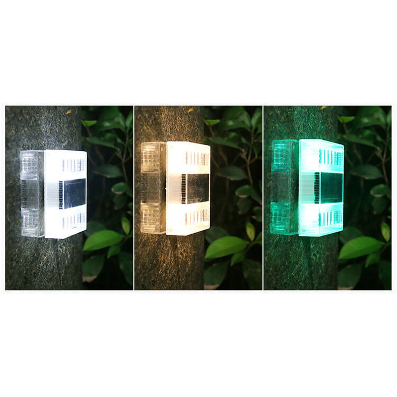 Solar Square Up and Down LED Outdoor Decorative Garden Wall Sconce Lamp