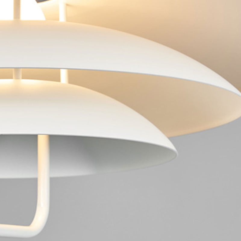 Japanese Minimalist Retractable Wrought Iron 1-Light Pendant Light