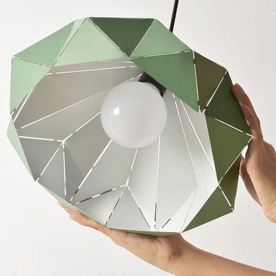 Nordic Macaron Geometric Shape Metal 1-Light Pendant Light