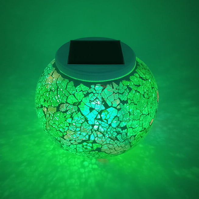 Solar wasserdichte Mosaik dekorative LED Außenleuchte 