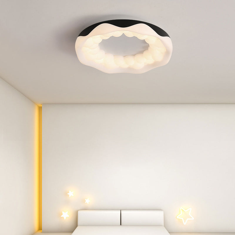 Nordic Minimalist LED Hardware Iron Flush Mount Ceiling Light