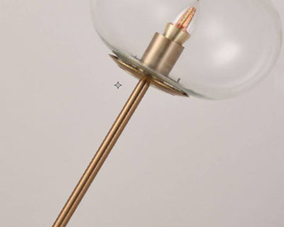 Moderne kreative Glaskugel Marmor Basis 1-Licht LED Tischlampe 