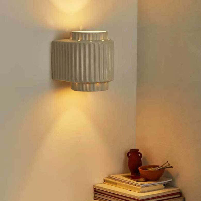 Japanese Creative Column Resin 1-Light Wall Sconce Lamp