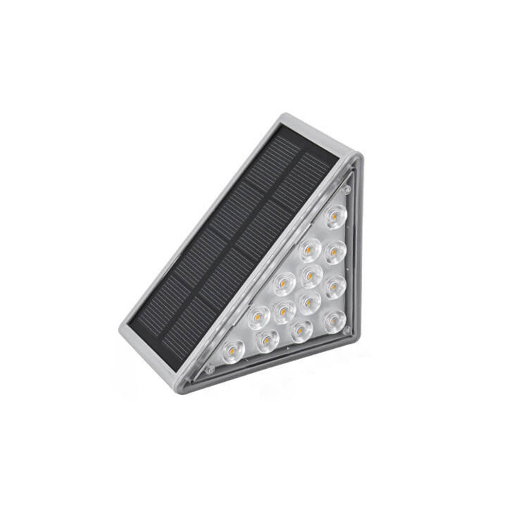 Solar Wasserdichtes Stereo-Dreieck-LED-Außenstufenlicht 