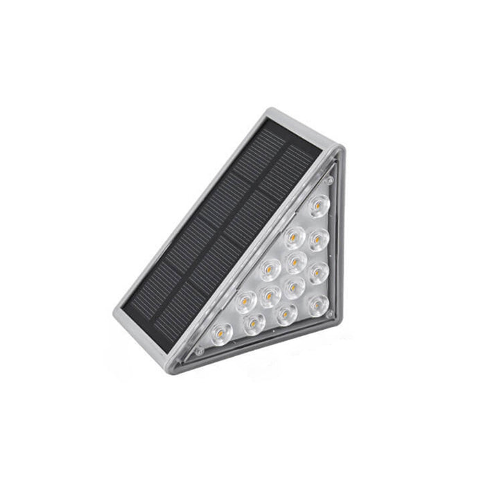 Solar Wasserdichtes Stereo-Dreieck-LED-Außenstufenlicht 