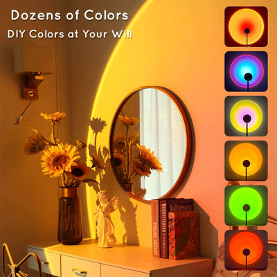 Sunset Lamp APP Control Sunset Projection Lamp 16 RGB 180 Degree Rotation Floor Lamps