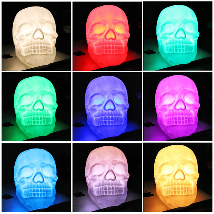 Schädel RGB LED Nachtlicht Tischlampe 