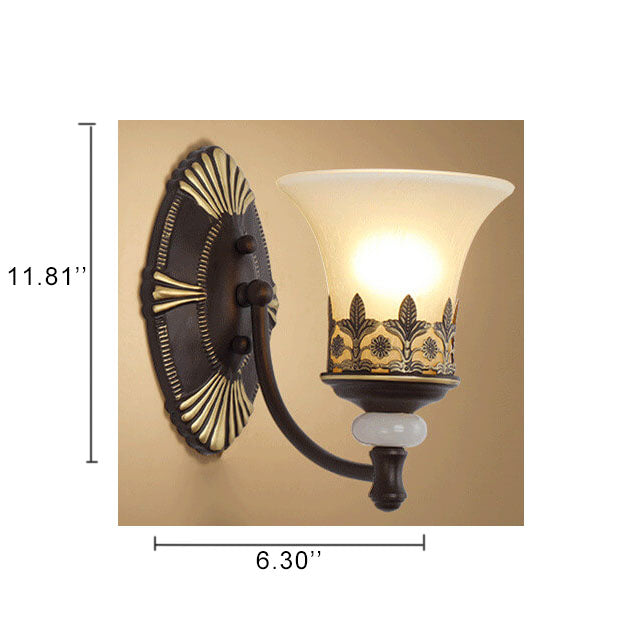 Retro Style 2-Light Cup Shade Wall Sconce