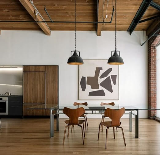Vintage Rust 1-Light Dome Pendant Light