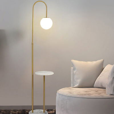 Industrial Iron Creative Shelf 1-Light Standing Floor Lamp