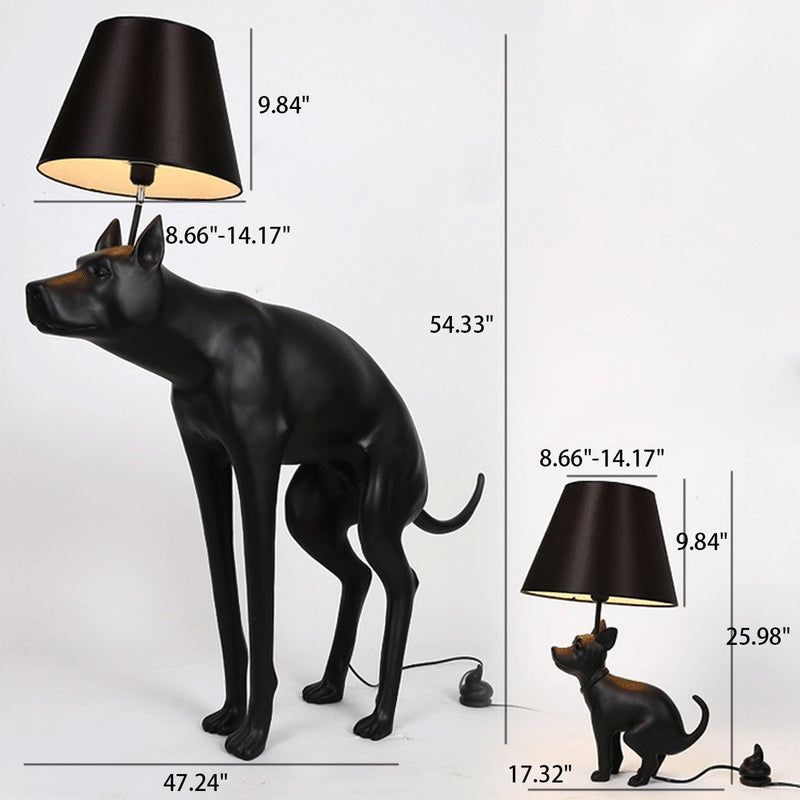 Modern Creative Dog Resin LED Table Lamp