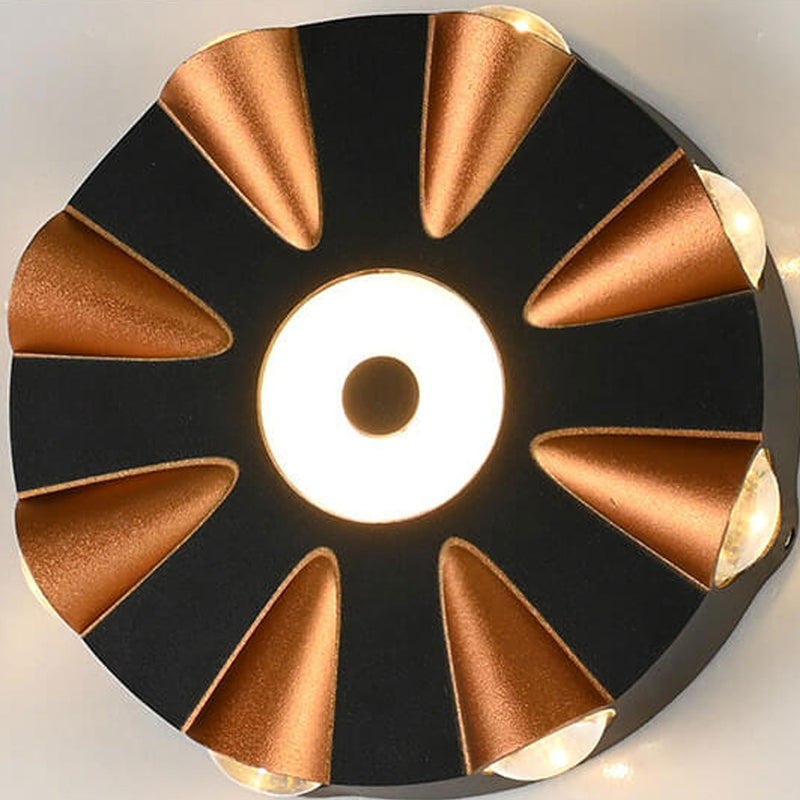 Applique murale LED étanche en aluminium rond moderne et créatif pour l&