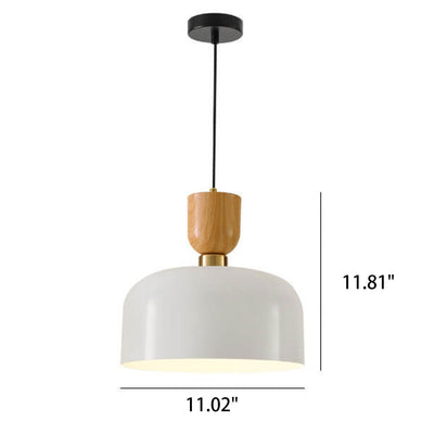 Nordic Minimalist Aluminum Dome 1-Light Pendant Light