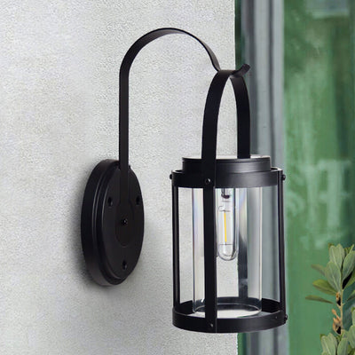 Solar ABS Cylindrical Lampshade Waterproof LED Portable and Hangable Outdoor Light
