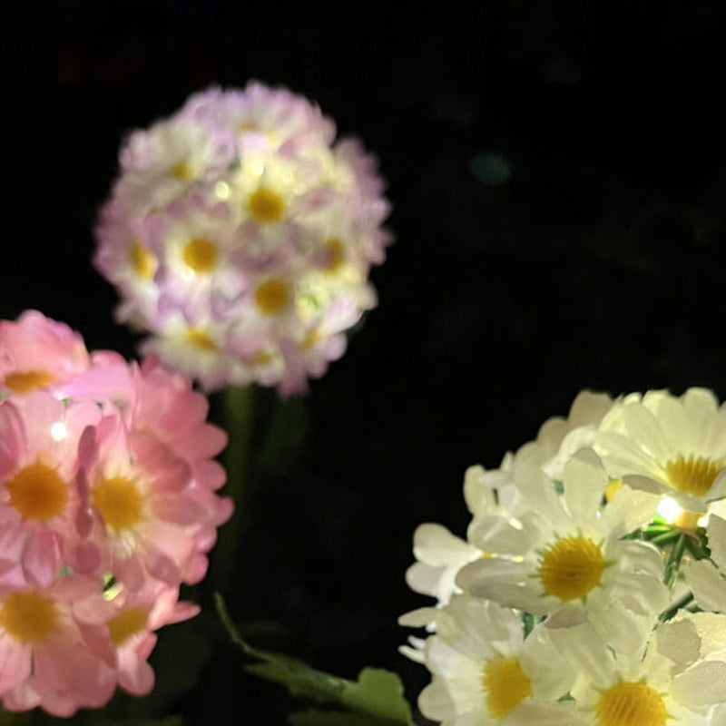 Solar Dandelion Flower Ball LED Outdoor Garden Insert Lawn Landscape Light