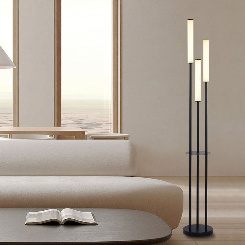 Moderne, minimalistische, kreative, lange Stab-Design-3-Licht-LED-Steh –  BulbSquare