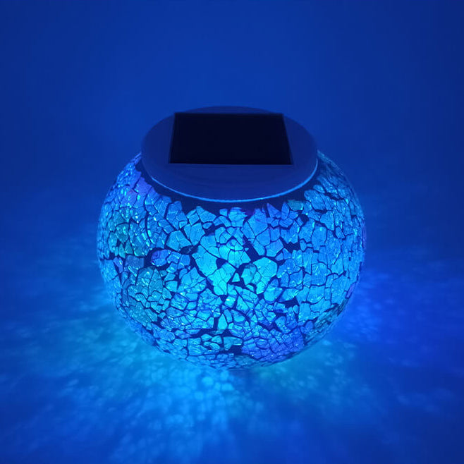 Solar wasserdichte Mosaik dekorative LED Außenleuchte 