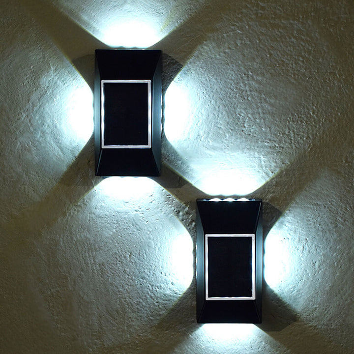 Lampe murale à LED solaire pour éclairage extérieur de jardin 