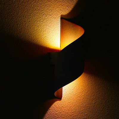 Lampe d'applique murale imperméable à LED de colonne de pliage en aluminium extérieure moderne 