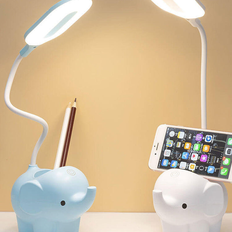Cartoon Creative Elephant Touch Dimming Eye Protection LED Desk Lamp