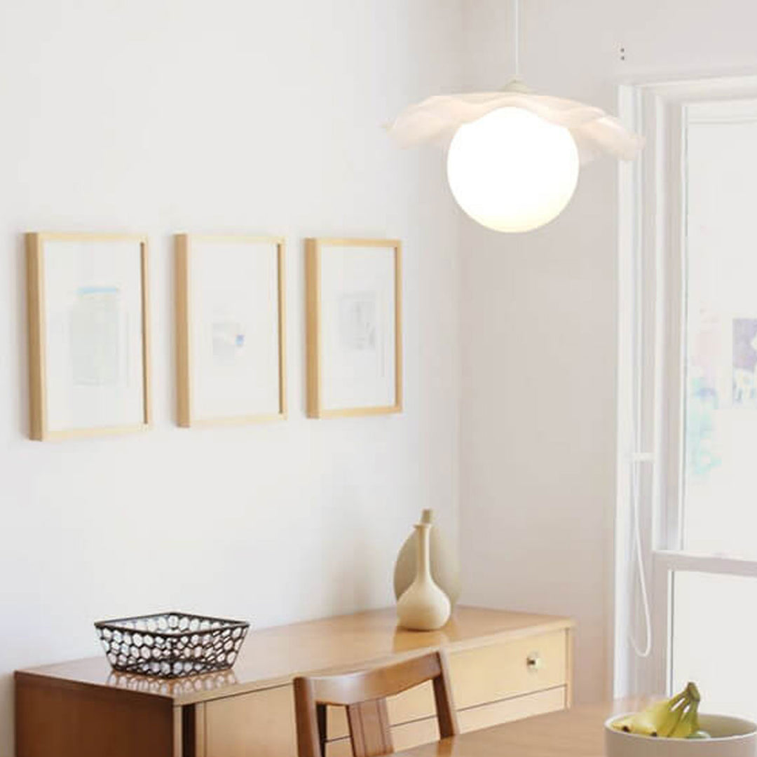 Lámpara colgante nórdica simple con forma de flor acrílica de 1 luz 