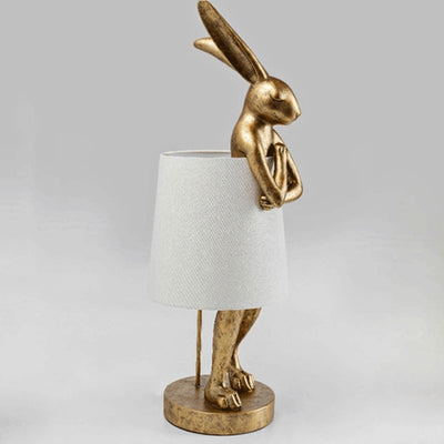 Nordic Apron Rabbit Resin 1-Light Table Lamp