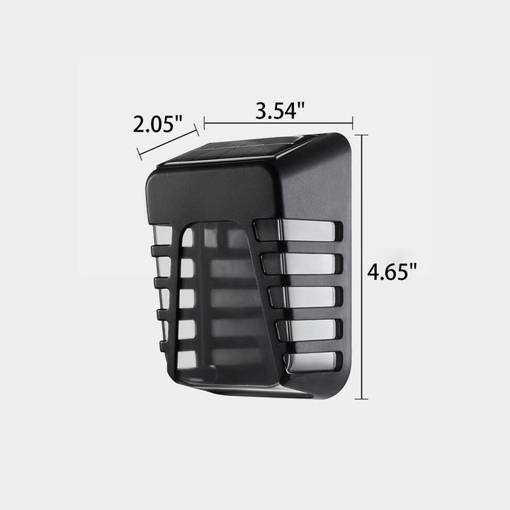 Lámpara de Aplique de Pared para Exterior con Diseño a Rayas Cuadradas Solares 