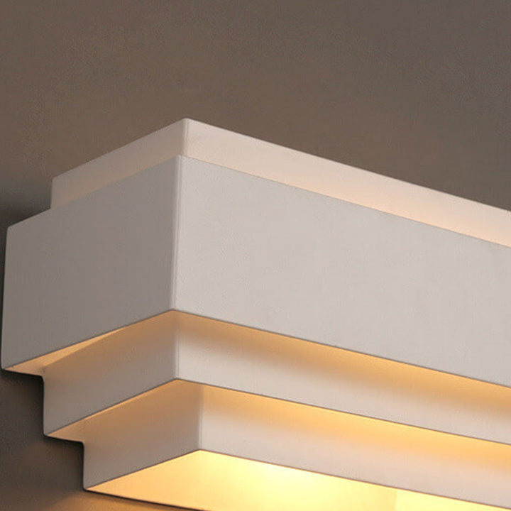 Lámpara Aplique de Pared de 1 Luz de Hierro en Cascada Geométrica Cuadrada Moderna 