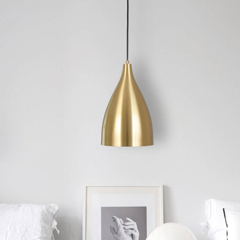 Industrial Iron Nordic Simple Gold 1-Light Pendant Light