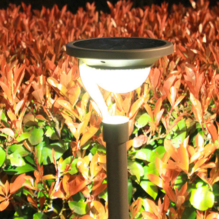 Luz de jardín solar LED impermeable de uso dual moderna de piso a techo para exteriores 