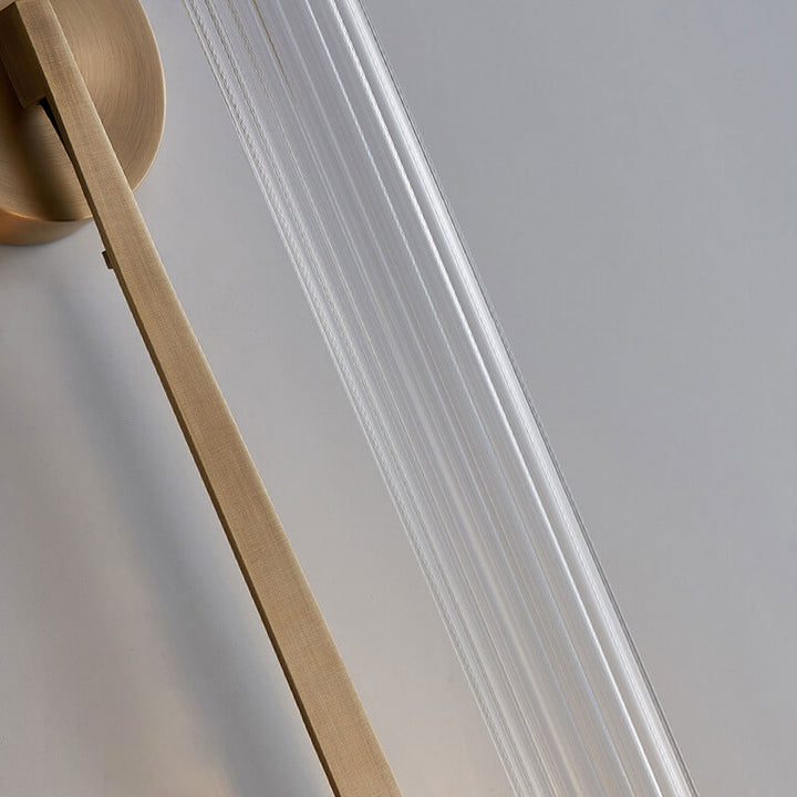 Applique murale moderne de luxe à 1 lumière en cuivre 