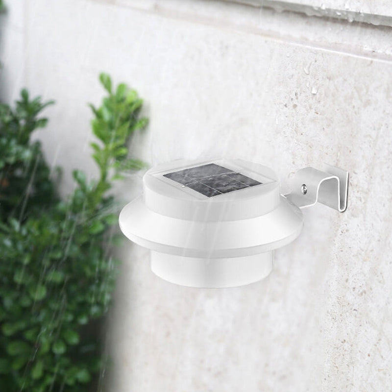 Solar Cylinder LED Outdoor Waterproof Fence Wall Sconce Lamp