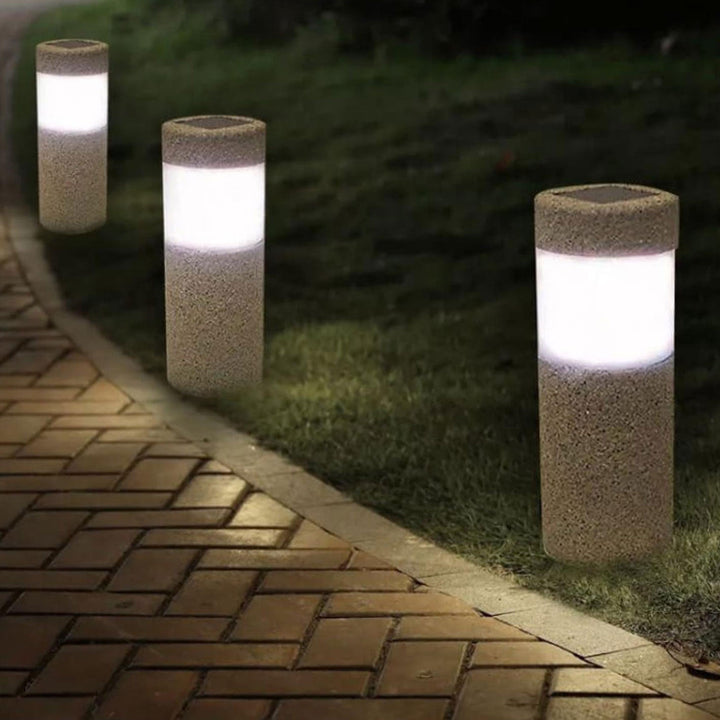 Luz de paisaje para caminos con inserto de suelo de césped LED solar al aire libre 