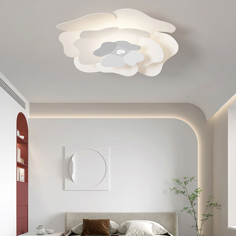 Creative Simple Three-layer Petal Overlap Design LED Flush Mount Light