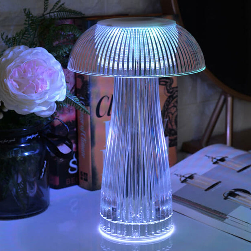 Lampe de table décorative LED à charge tactile éblouissante PMMA Creative Mushroom 