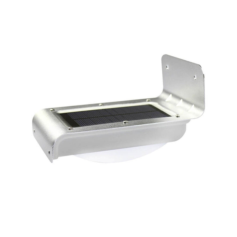 Lampe murale extérieure à LED avec détection de corps rectangulaire ABS solaire 
