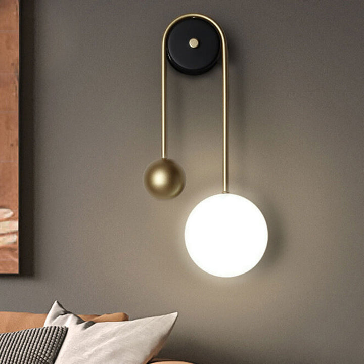 Nordic Luxury Gold U-förmige Eisen Acryl LED Wandleuchte 