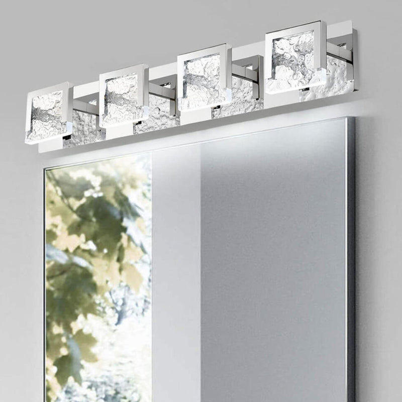 Creative Minimalist Glass Texture Acrylic Vanity Light LED Mirror Front Wall Light