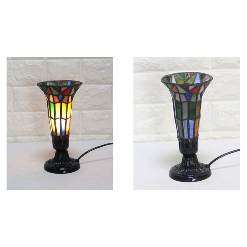 Lampe de table rétro Tiffany Design créatif de fleur 1 lumière 